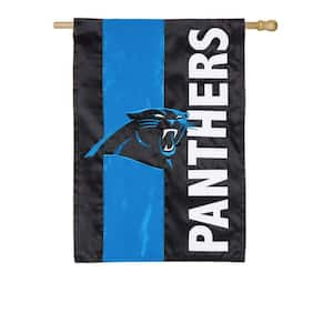 2-1/3 ft. x 3-2/3 ft. Carolina Panthers 2-Sided Embellished House Flag