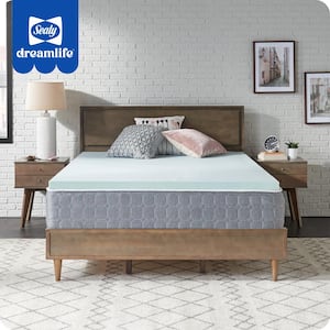 Dreamlife 1.5 in. California King Gel Memory Foam Mattress Topper