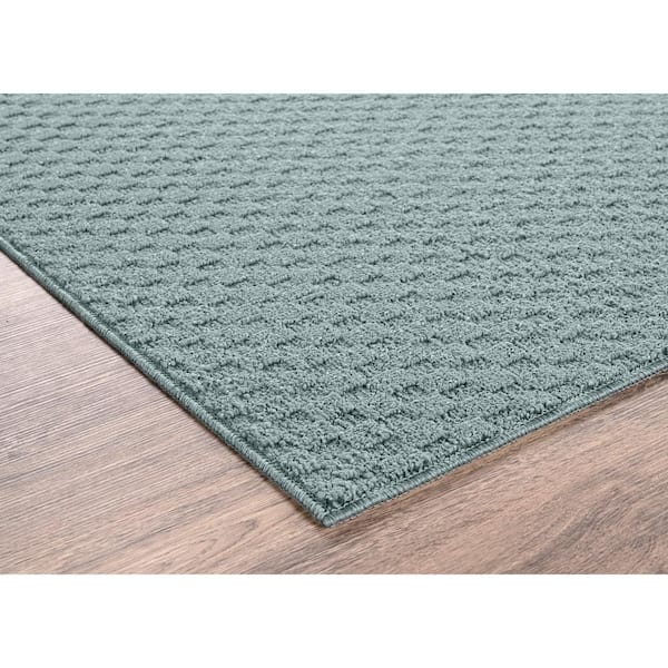 Town Square Sea Foam 6 ft. x 9 ft. Geometric Area Rug