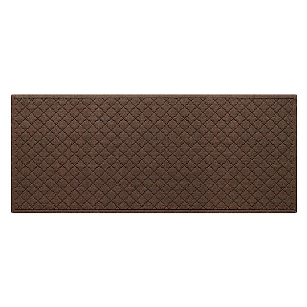 WaterHog Cordova Dark Brown 35 in. x 85 in. PET Polyester Door Mat