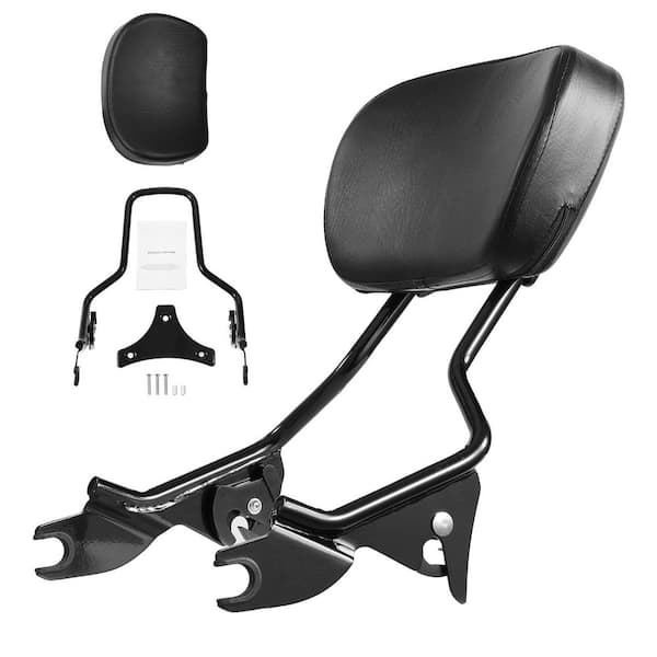 Detachable Motorcycle Passenger Backrest, Fits Harley Touring Street/Road Glide and Road King, 16-in. Black, 2025 Update
