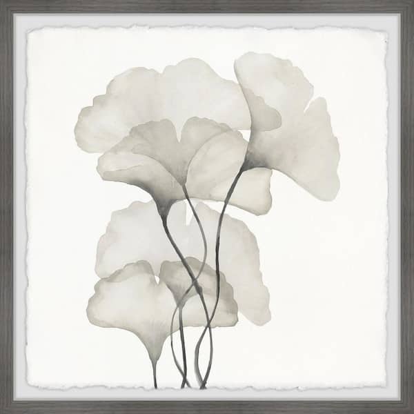 Unbranded "Ginkgo Biloba Leaves" by Marmont Hill Framed Nature Art Print 32 in. x 32 in.