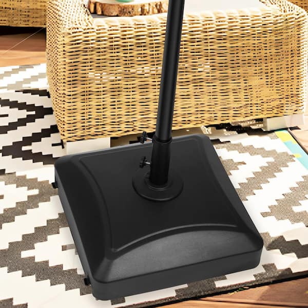 SUNRINX 77 lbs. Fillable Capacity HDPE Plastic Mobile Patio Umbrella