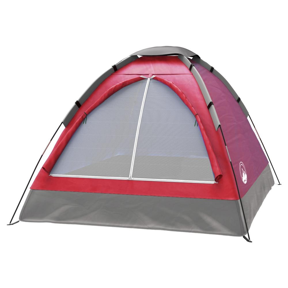 Wakeman Outdoors 2-Person Brick Red Happy Camper Tent M470009 - The ...