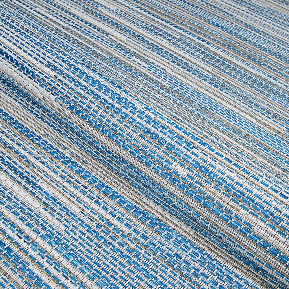 Monte Carlo Ocean-Champagne 2'3" x 7'10" Synthetic Runner Rug