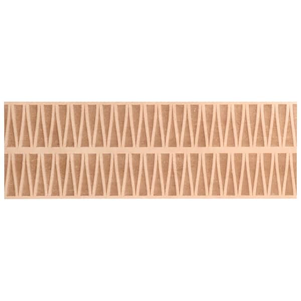 Ivy Hill Tile Terravine Deco Terracotta 4 in. x 0.38 in. 3D Mixed Finish Ceramic Wall Tile Sample