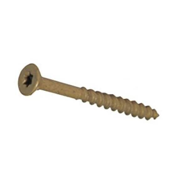 Grip-Rite #9 x 3 in. Star Drive Bugle Head Decking Screws in Tan (25 lbs.-Pack)