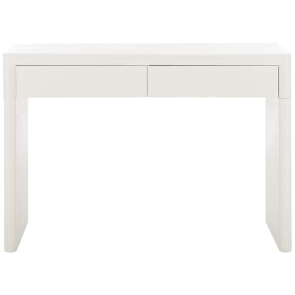 SAFAVIEH Rune 15.75 in. Ivory Rectangle Wood Console Table with Drawer
