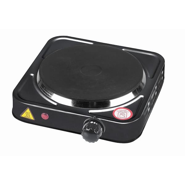 Emerald Single Burner 5.5 in. Black Electric Hot Plate