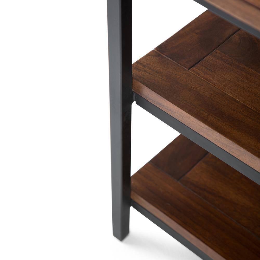 Skyler 60'' Dark Cognac Brown Industrial Mango Wood TV Stand