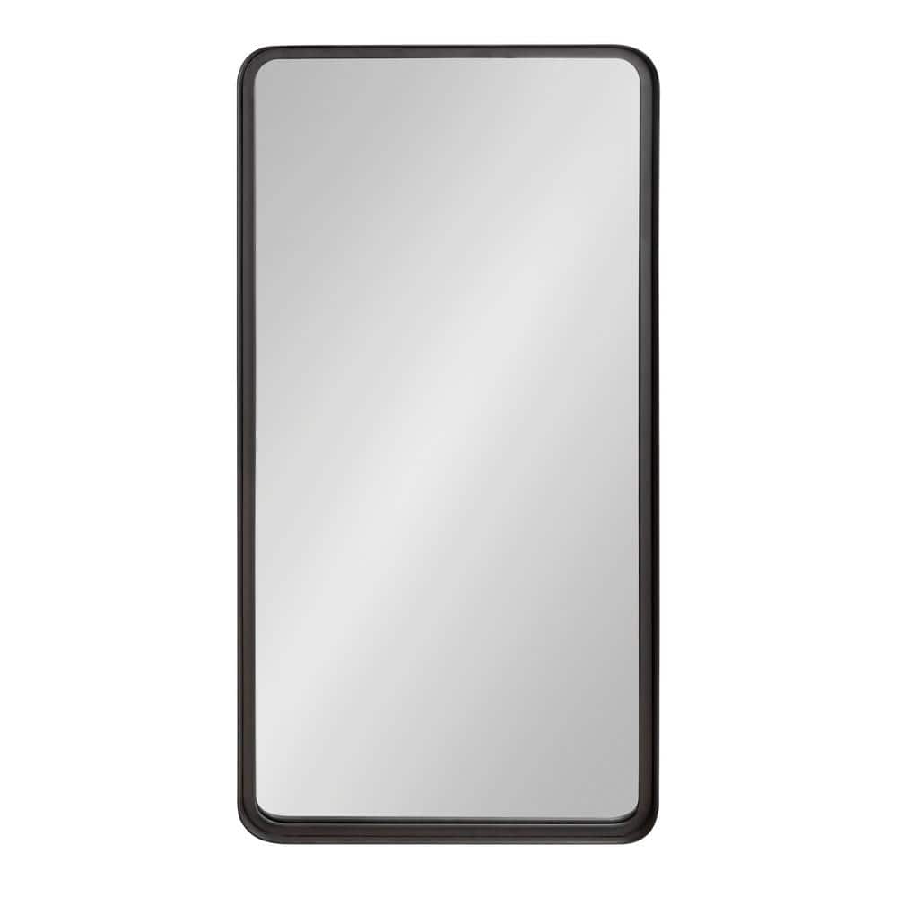 Armenta 20 x 42 Dark Charcoal Gray Industrial Wall Mirror