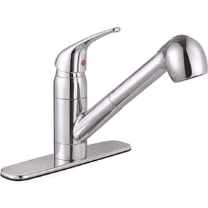 Bayview Single-Handle Pull-Out Sprayer Kitchen Faucet in Chrome
