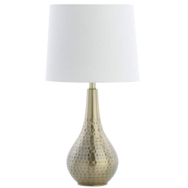 In Brass Gold Hammered Table Lamp With, Large Hammered Silver Table Lamp Living Room