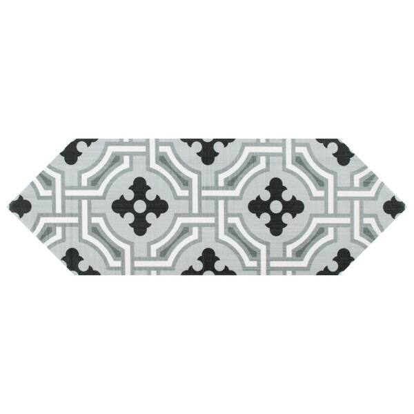 Merola Tile Kite Century Grey 4 in. x 11-3/4 in. Porcelain Floor and Wall Subway Tile (11.81 sq. ft. / case)