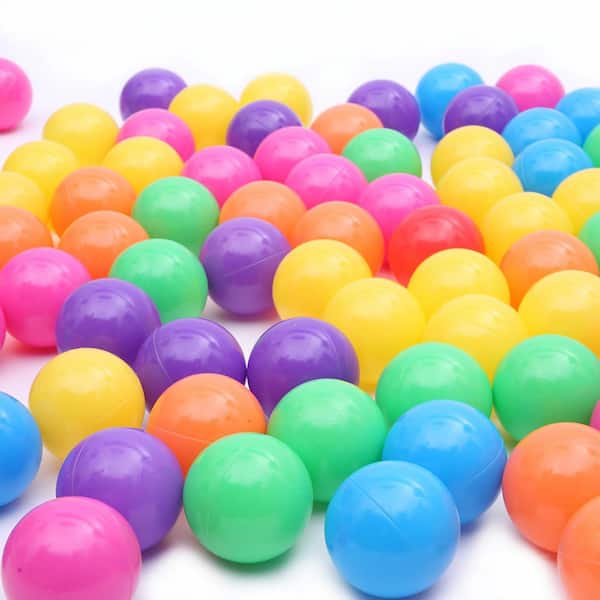100pcs Multi-Color Cute Kids Soft Play Balls Toy for Ball Pit Swim Pit Pool BF