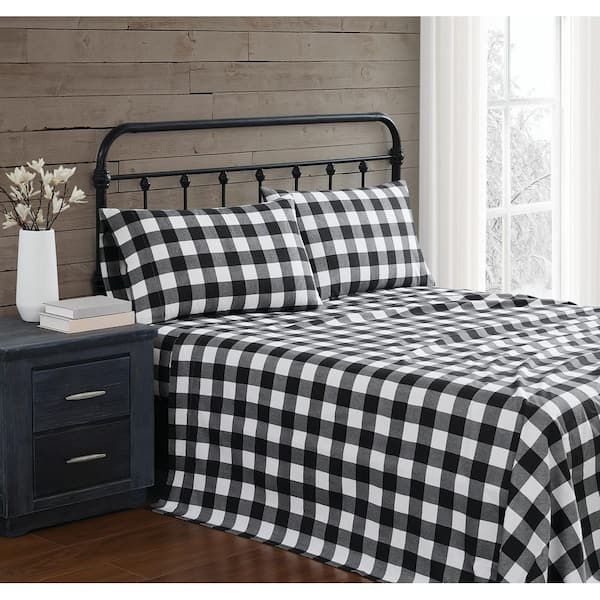Buffalo Check Full Cotton Flannel Sheet Set