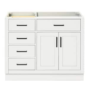 Hepburn 42 in. W x 21.5 in. D x 34.5 in. H Bath Vanity Cabinet without Top in White