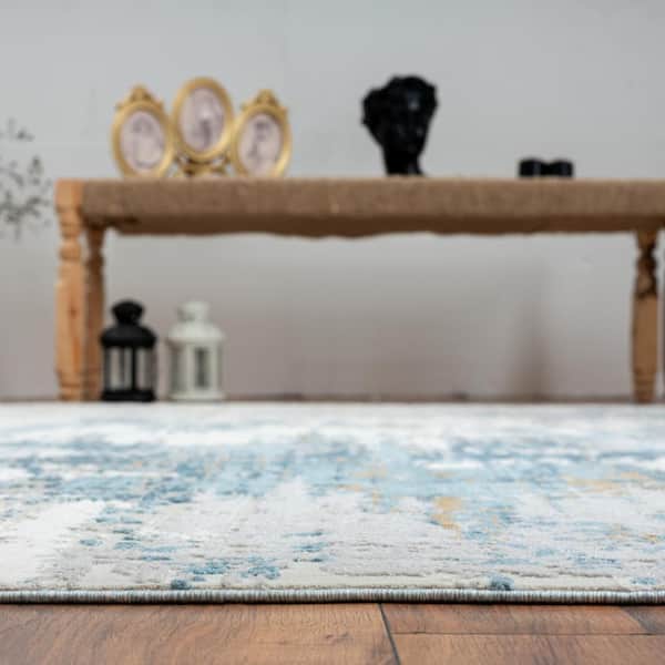 Blue/Gray 2 ft. x 3 ft. Area Rug