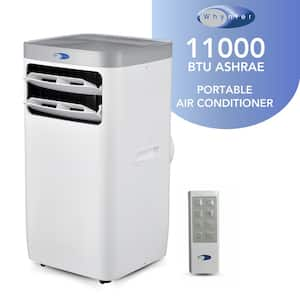 6,800 BTU (11,000 BTU ASHRAE) Portable Air Conditioner Cools 400 Sq. Ft. with Dehumidifier and Remote in White