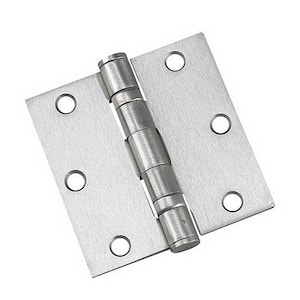 PAIRS OF 100mm 4" STRONG BALL BEARING BUTT HINGES CHROME PLATED INTERNAL DOOR