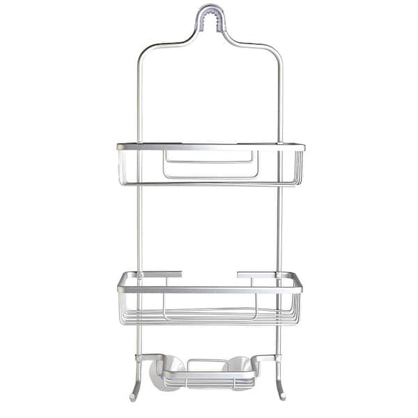 SIMPLIFY Granite Look Shower Caddy in Grey 26109-GREY - The Home Depot