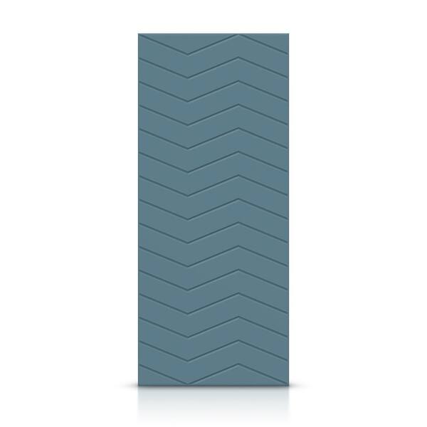 CALHOME 42 in. x 84 in. Hollow Core Dignity Blue Painted Composite MDF Interior Door Slab
