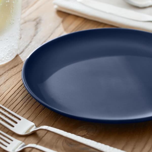 StyleWell Taryn Melamine Salad Plates in Matte Midnight Blue (Set of 6)  AA5479MID - The Home Depot