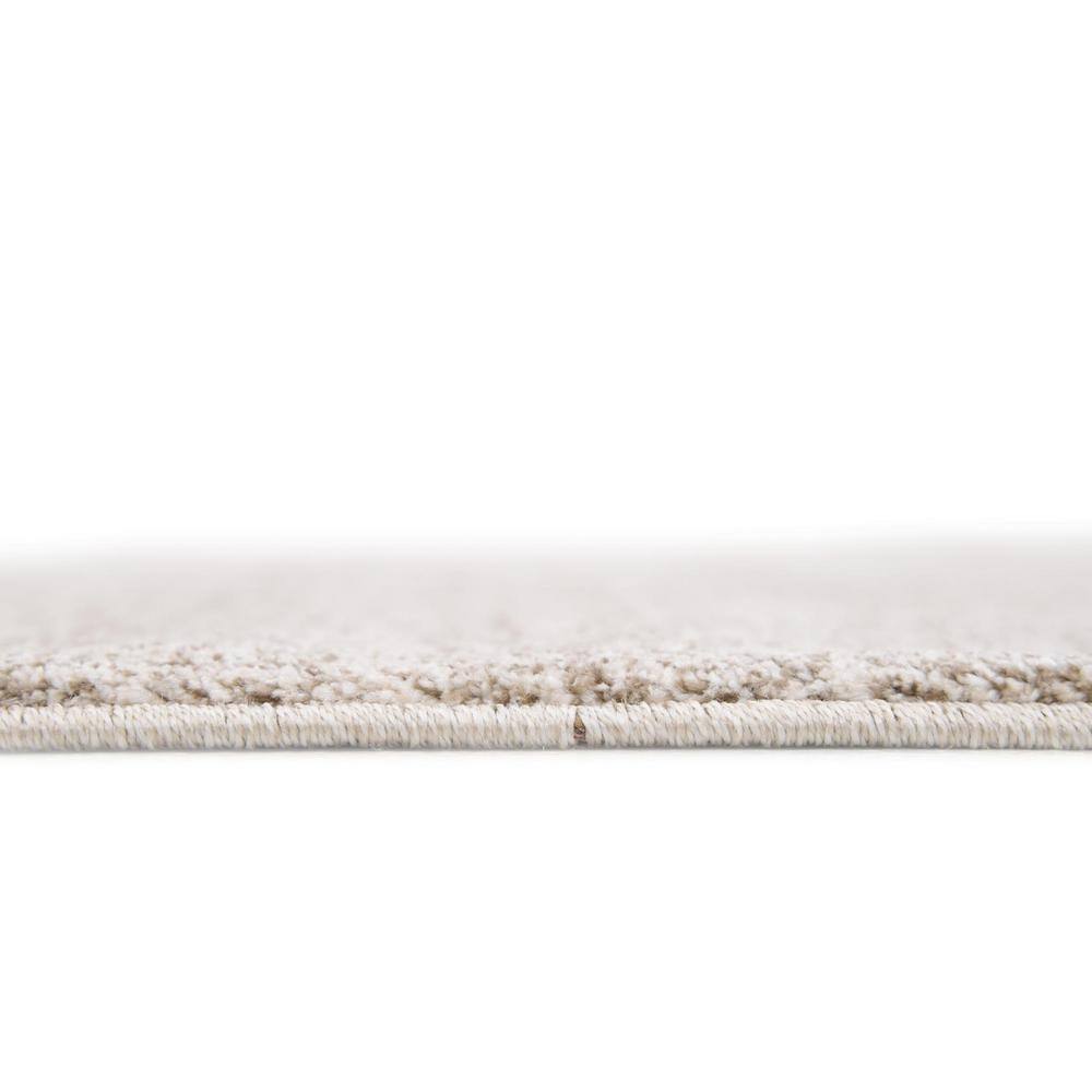Modern Reversible Tufted Rug in Bone Beige, 6' x 9', Easy Care