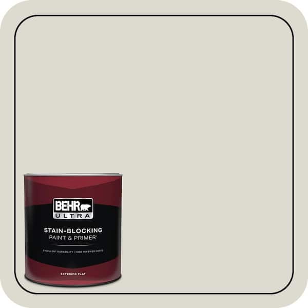 BEHR ULTRA 1 Qt. #790C-2 Silver Drop Flat Exterior Paint & Primer