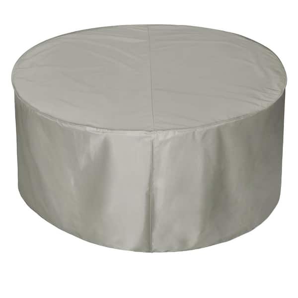 Grey Round Fire Pit Cover 56 399 010401 Rt, Round Fire Pit Covers Uk