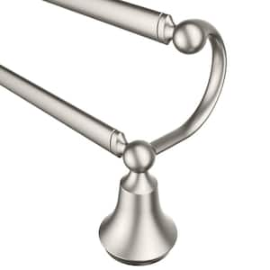 Wynford 24 in. Double Towel Bar in Brushed Nickel