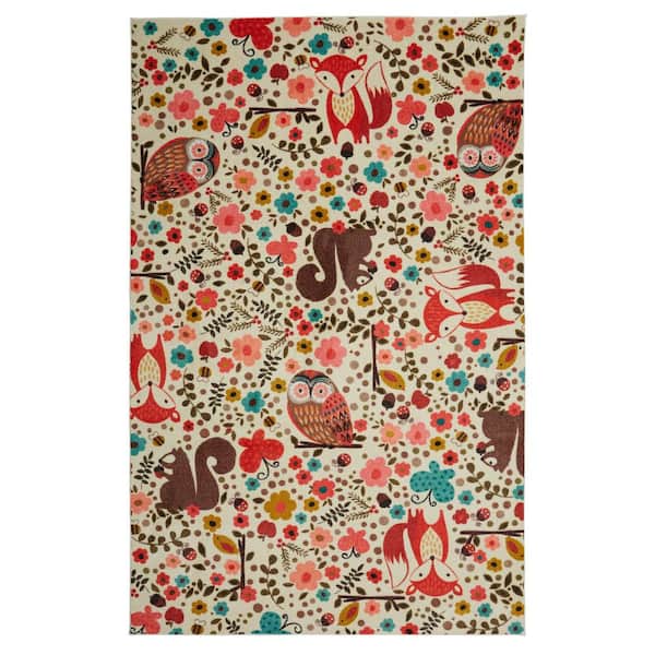 Mohawk Home Enchanted Forest Multi 8 ft. x 10 ft. Whimsical Area Rug