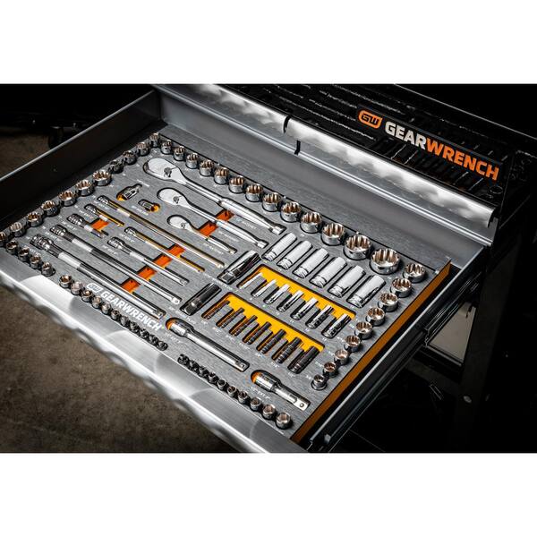 GEARWRENCH 120XP 1/4 in., 3/8 in. and 1/2 in. Drive Mechanics Tool Set with EVA Storage (126-Pieces)