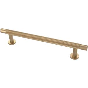 Knurled 5-1/16 in. (128 mm) Modern Champagne Bronze Round Cabinet Drawer Bar Pull