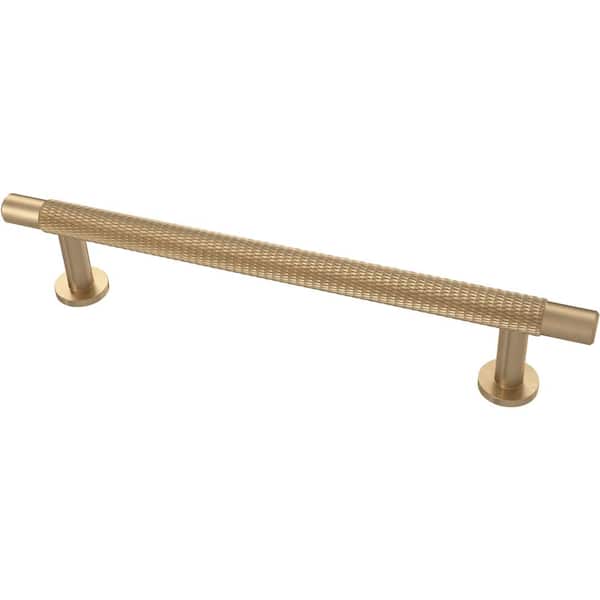 Liberty Knurled 5-1/16 in. (128 mm) Modern Champagne Bronze Round Cabinet Drawer Bar Pull