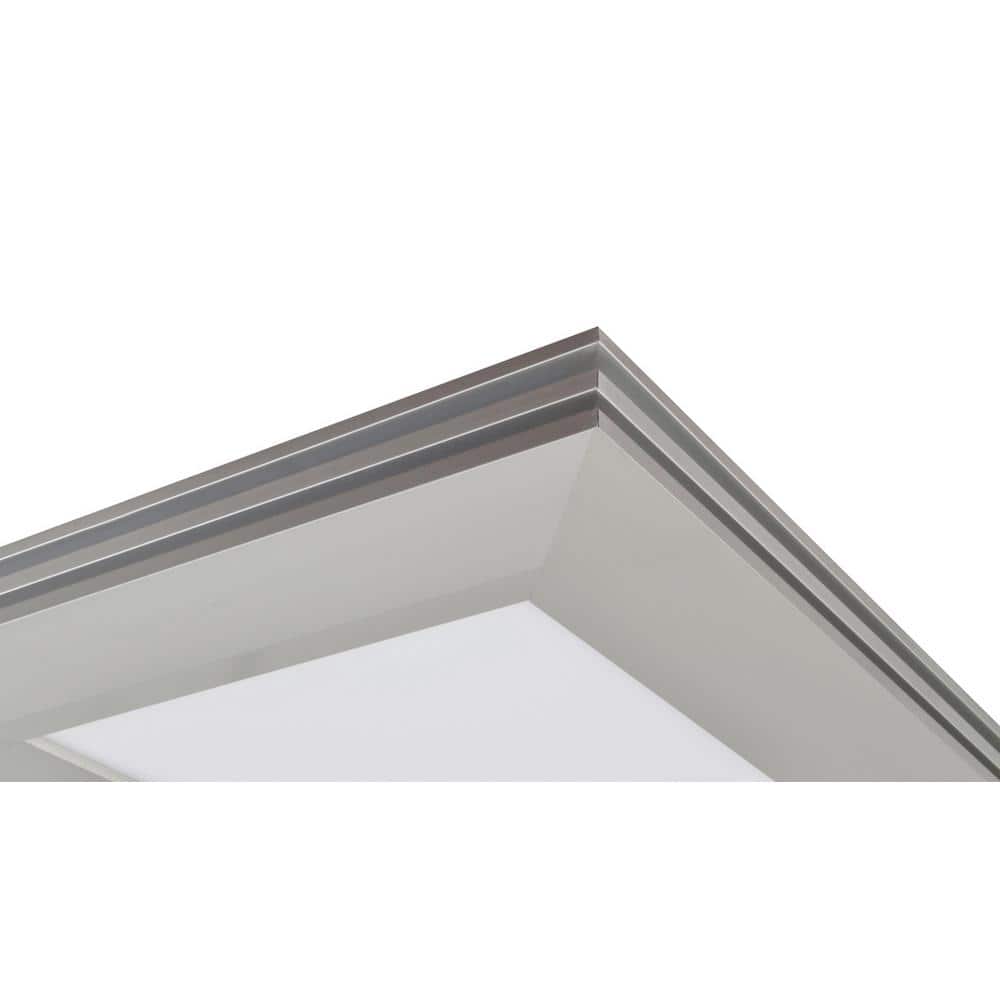 Sloane 27" Satin Nickel Square LED Flush Mount Light