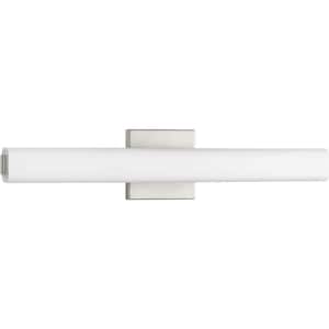 Beam LED Collection 22" Brushed Nickel Etched Opal Glass Modern Bath Vanity Light