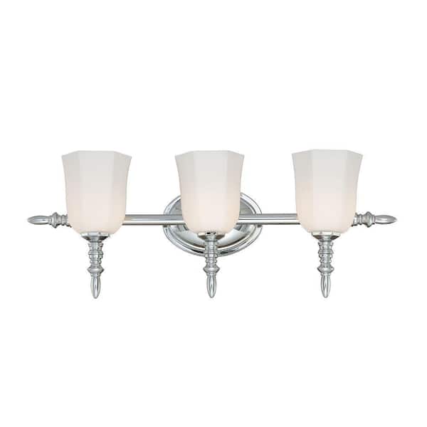 Eurofase Llody Collection 3-Light Chrome Bath Bar