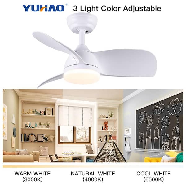 Krobot Modern Ceiling Fan With Light - 90W Dimmable LED Flower Design Fan & Lamp Combo