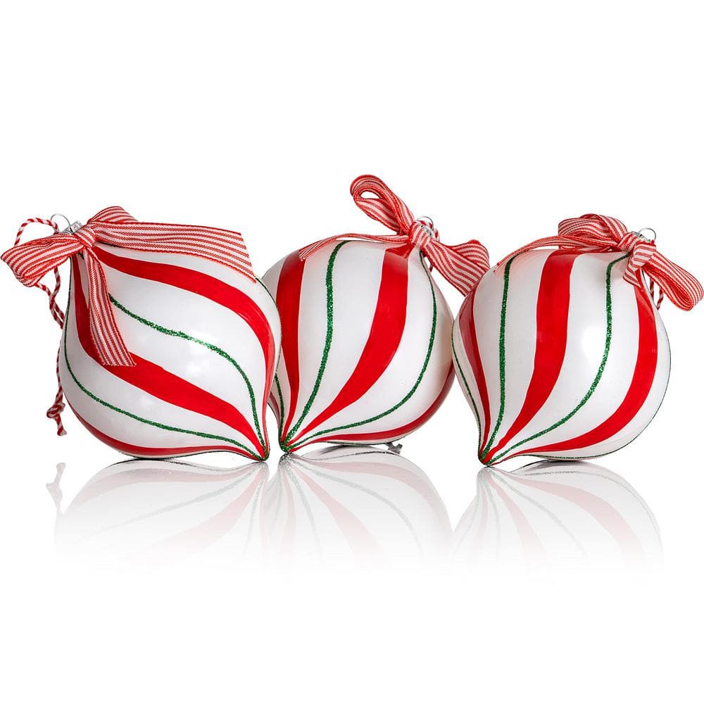 Peppermint Candy Ornament Set - Christmas Shatterproof Hanging Ornaments for Indoor or Outdoor Tree - 1 Dozen price history on PriceWatchPro