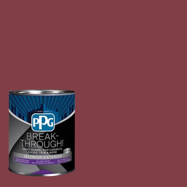 1 qt. PPG1052-7 Ruby Lips Semi-Gloss Door, Trim & Cabinet Paint