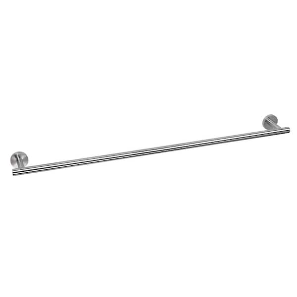 30 in. Wall-Mounted in Brushed Nickel Stainless Steel Bathroom Towel Bar with Hardware Accessories