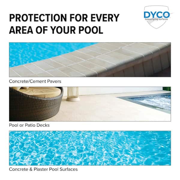 Dyco Paints - Pool Deck 5 gal. 9060 Cream Low Sheen Waterborne Acrylic Stain