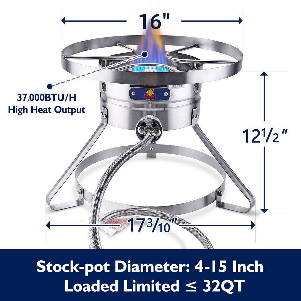 Stainless Steel Single Burner Propane Outdoor Stove