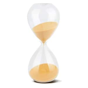 Champagne Sand Hourglass 15-Minutes Timer with Durable Glass Construction