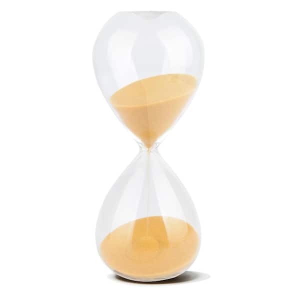 Afoxsos Champagne Sand Hourglass 15-Minutes Timer with Durable Glass Construction