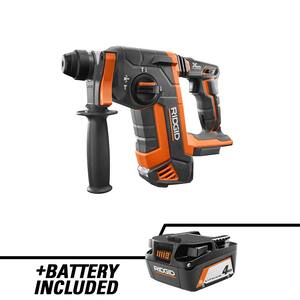 18V OCTANE Brushless Cordless 1 in. SDS-Plus Rotary Hammer with 18V Lithium-Ion 4.0 Ah Battery