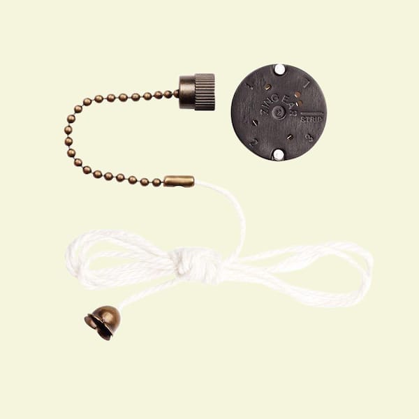 Antique Brass Pull Chain Fan Switch, New Pull Switch For Ceiling Fan