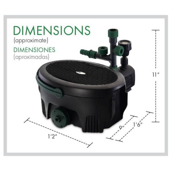 Pennington Aquagarden 600 GPH in Pond All-in-One Pump with