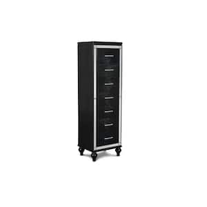New Classic Furniture Valentino Black 7-drawer 20 in. Lingerie Chest